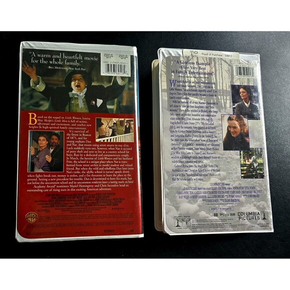 Little Men and Little Women CHRISTMAS Classics. VHS Clamshell Cases. Family Fun! - Picture 2 of 6